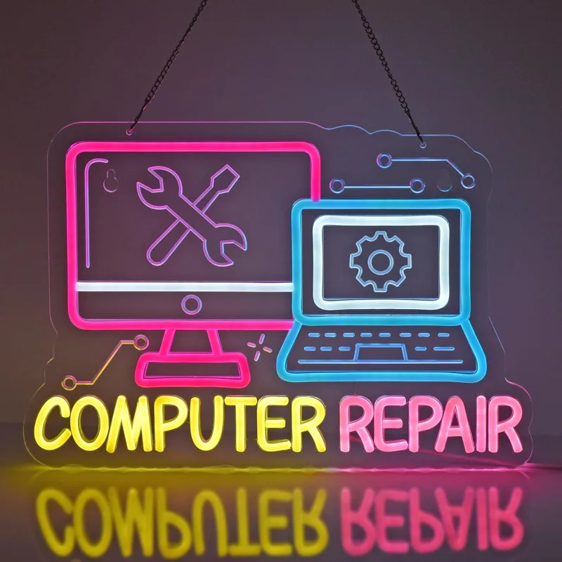 Electronics Repair Store - Computer Repair Neon Sign USB Dimmable