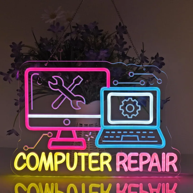 Computer Repair Neon Sign USB  - đánh giá và giá Electronics Repair Store