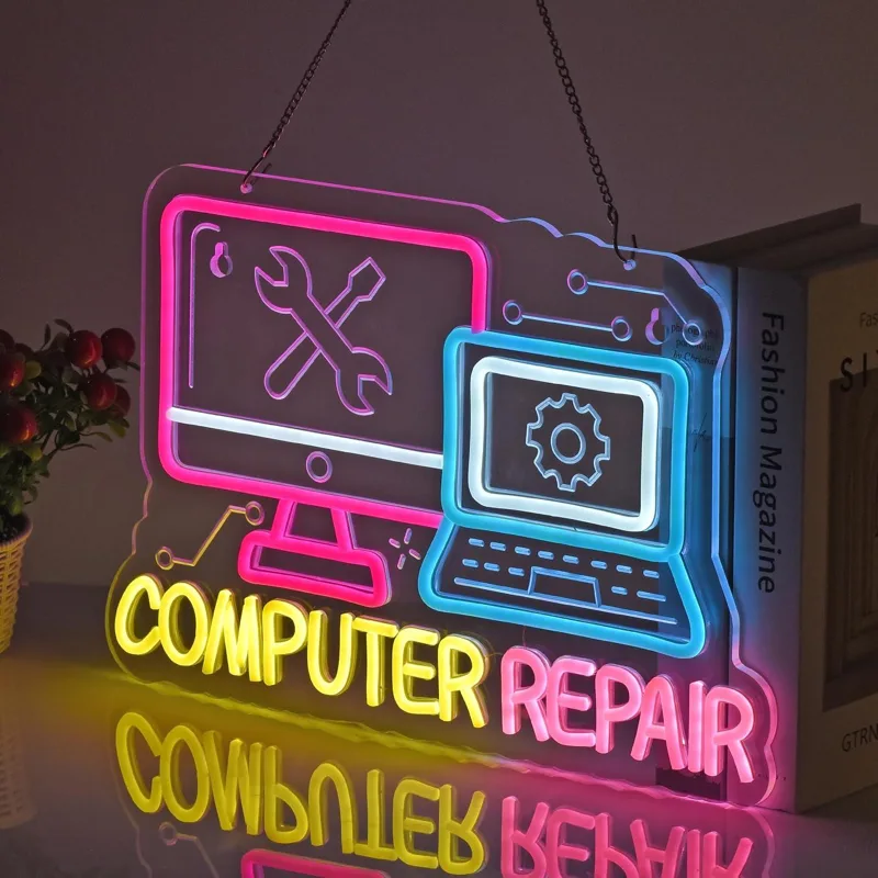 Computer Repair Neon Sign USB  - đánh giá và giá Electronics Repair Store