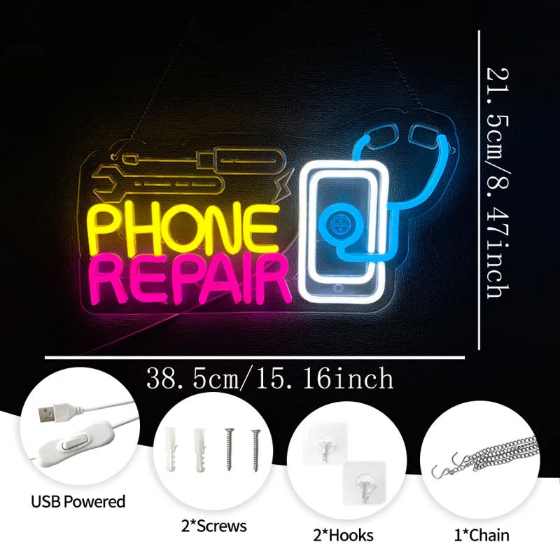 Phone Repair Neon Sign For Wal - đánh giá và giá Electronics Repair Store